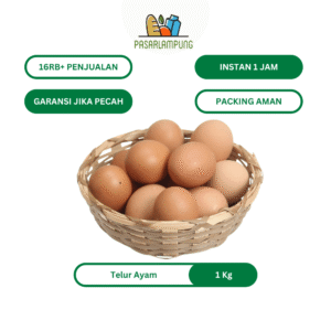 Telur Ayam Ras / Telur Ayam Negri 1 Kg Pasar Lampung