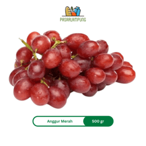 Buah Anggur Merah Segar 500 Gram Pasar Lampung