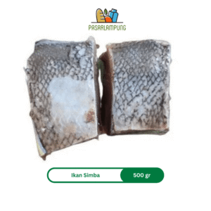 Ikan Simba Potongan Daging Pasar Lampung